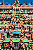 The great Chola temples of Tamil Nadu - The Nataraja temple of Chidambaram. The great gopura of the west entrance.